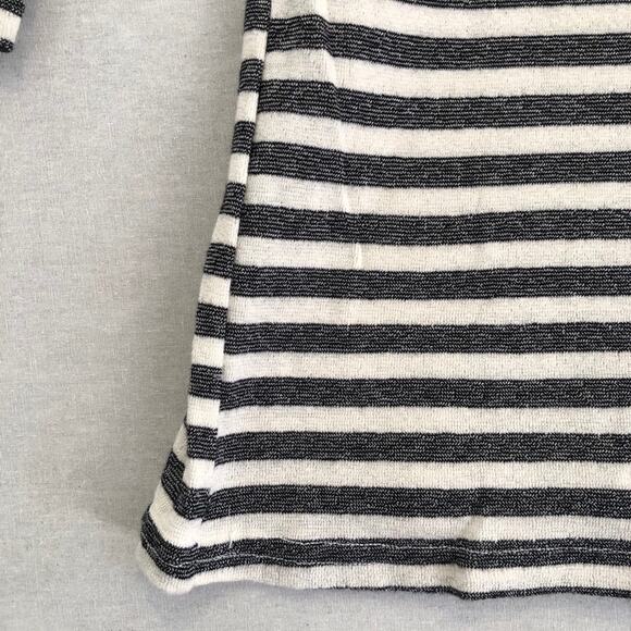 Michael Stars for ANTHRO Womens Black White Striped Top XS/S - Picture 4 of 8